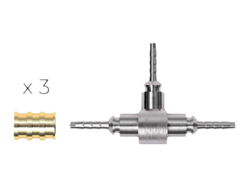 T-fitting, messing, WPB0C1, pose á 50 stk.