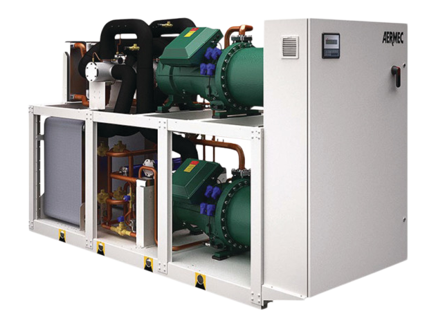 Aermec Vandkølet chiller HWSG0601 - køl 110,50 kW, varme 122,80 kW