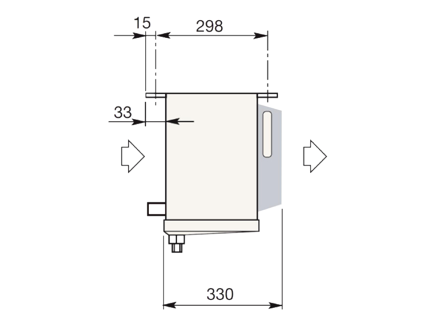 LU-VE F27HC55E6 kassefordamper med elafrimning, CO2 60 bar