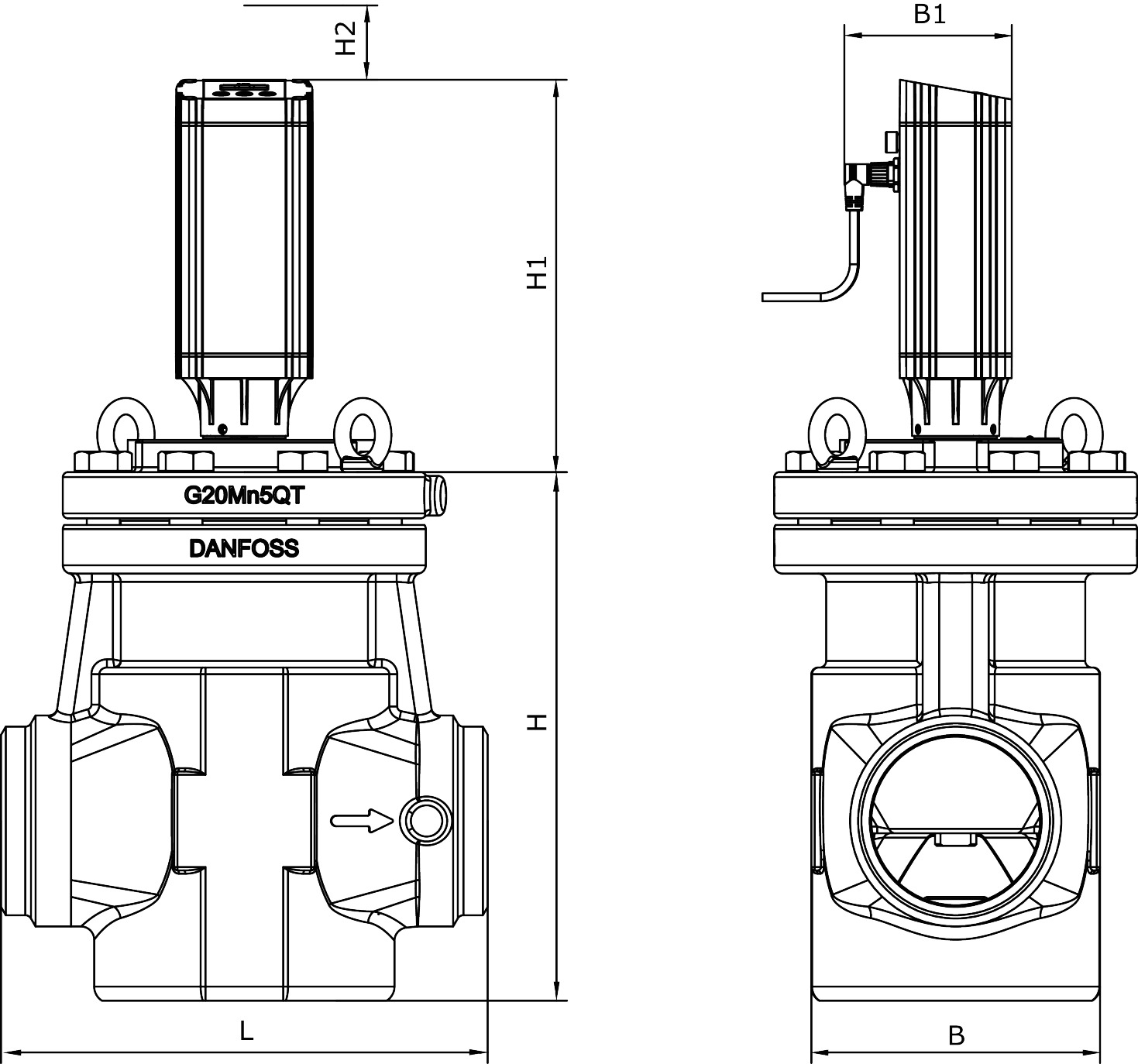 Danfoss Motorstyret ventil, ICM 100