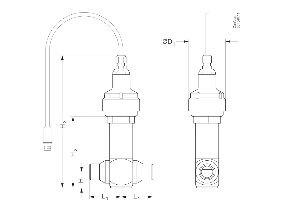 Danfoss Elektrisk reguleringsventil, CCM30 CO2 MP