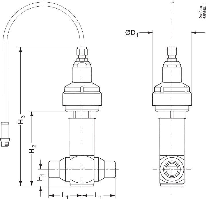 Danfoss Elektrisk reguleringsventil, CCM30 CO2 MP