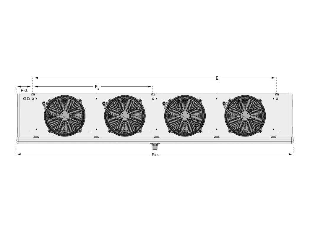 Kelvion KSC-234-3BE-HX32 Fordamper, 7mm, HFC, el-afrimning