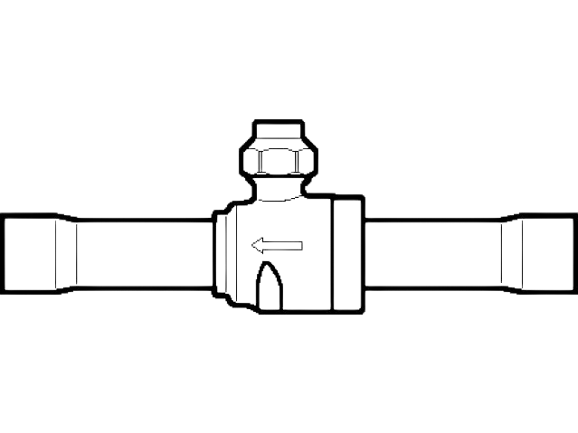Danfoss Afspærringskugleventil, GBC 18s
