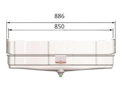 LU-VE FHD821N4 fordamper med dobbelt luftafkast, CO2 60 bar