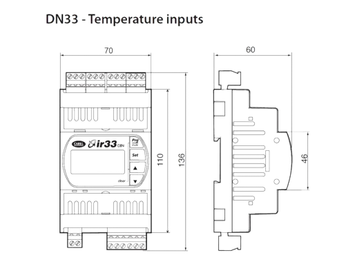 Carel DN33Z9HR20 ir33 universal styring