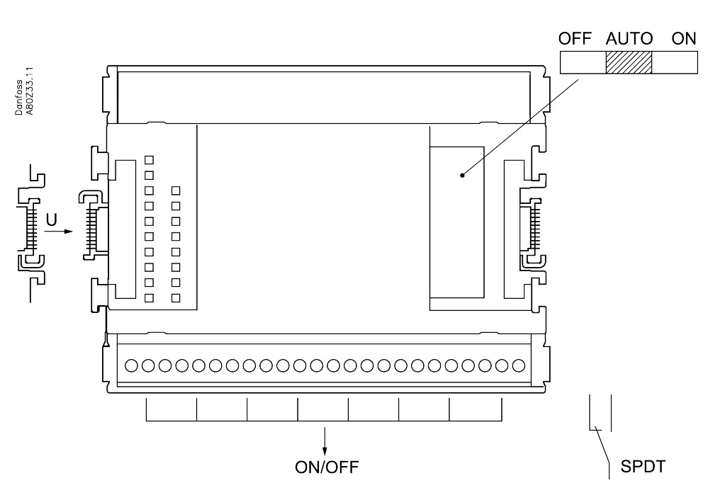 Danfoss I/O modul, AK-XM 204A