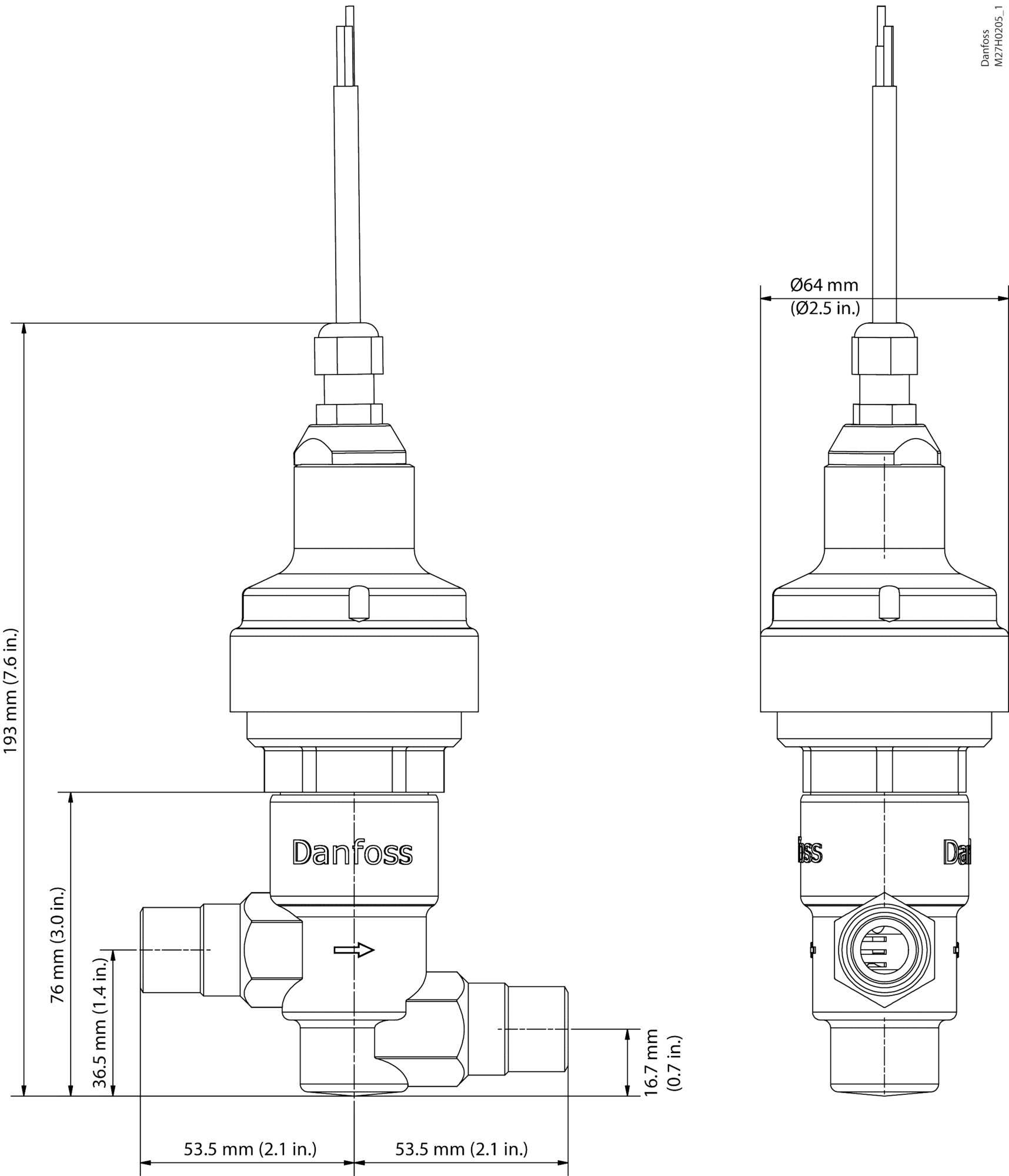 Danfoss Elektrisk reguleringsventil, CCMT 4