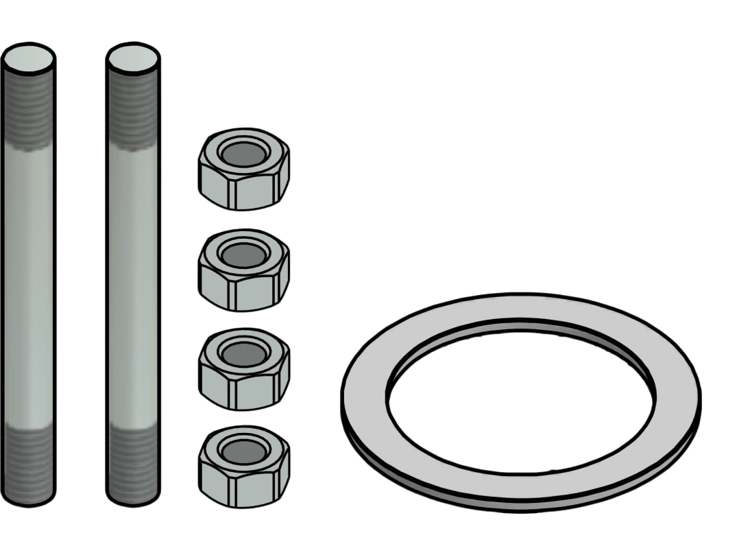 Danfoss Stagboltesæt, M12X115mm