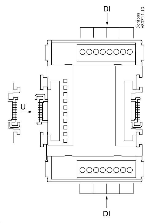 Danfoss I/O modul, AK-XM 102A