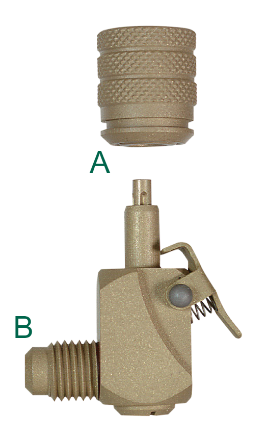 Refco Vinklet Lynkobling 1/4"