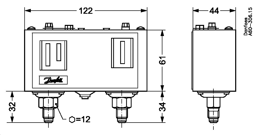 Danfoss KP 15 Pressostat