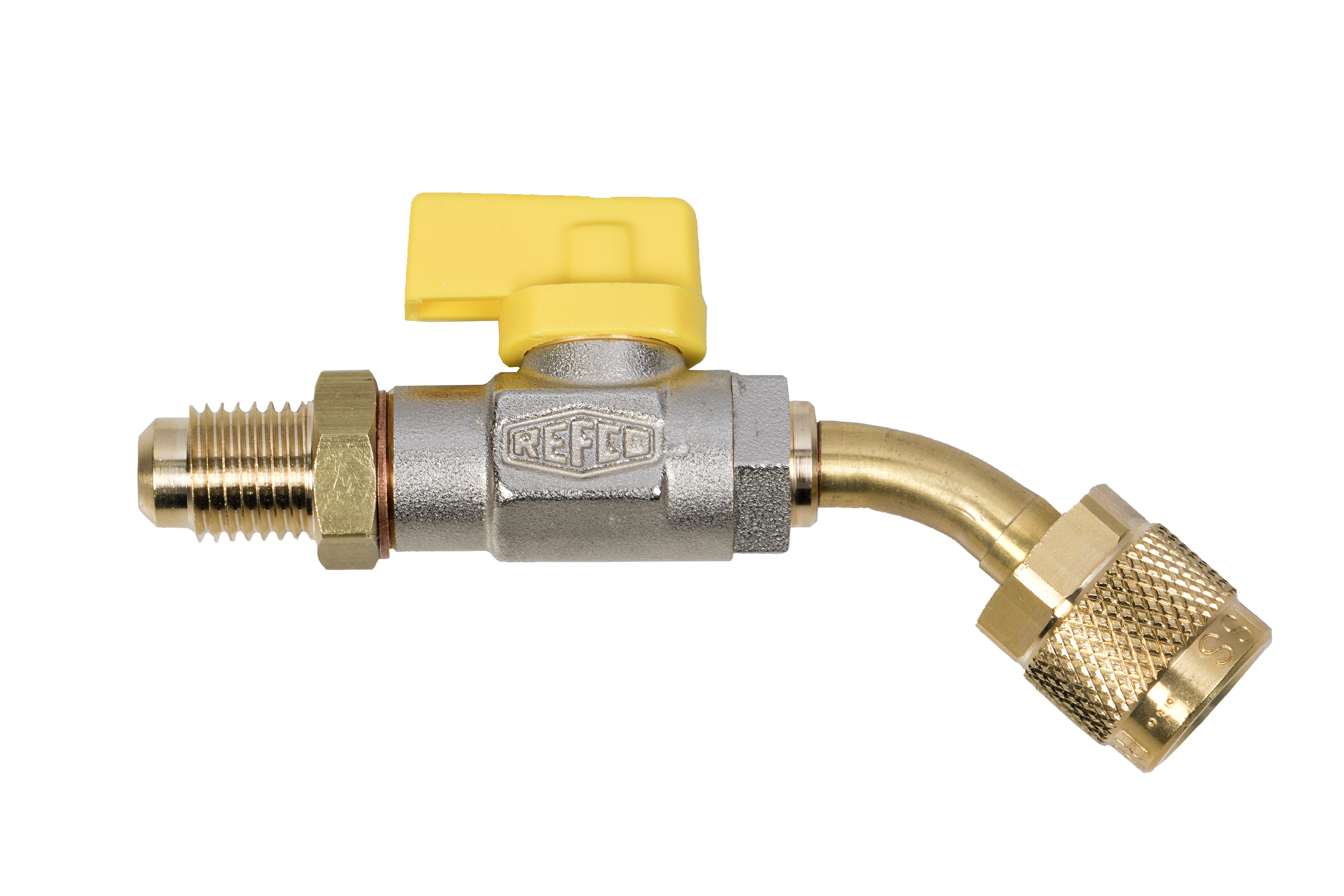 Refco CA-1/4"-SAE Kugleventil gul