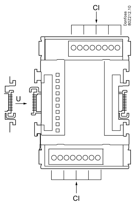 Danfoss I/O modul, AK-XM 107A