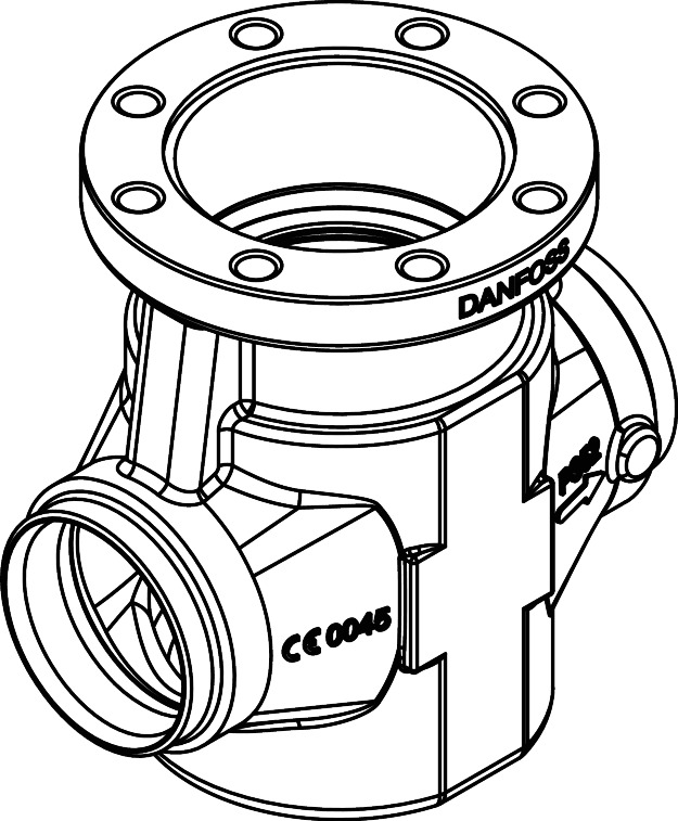 Danfoss 2-trins magnetventil, ICLX 100