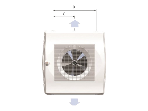 LU-VE FHD732N3 fordamper med dobbelt luftafkast, CO2 60 bar