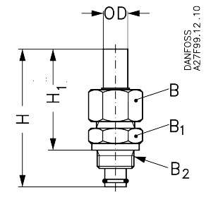 Danfoss Ekstern pilot-tilslutninger