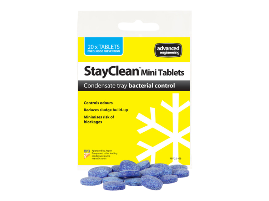 Advanced Engineering Stayclean, forebyggende tabletter for kondensbakke
