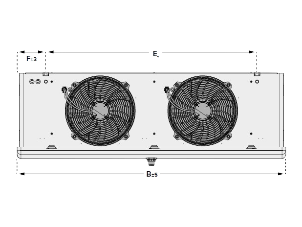 Kelvion KSC-302-6BE-HX32 Fordamper, 7mm, HFC, el-afrimning