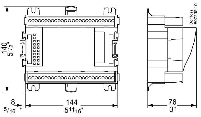 Danfoss I/O modul, AK-XM 204B