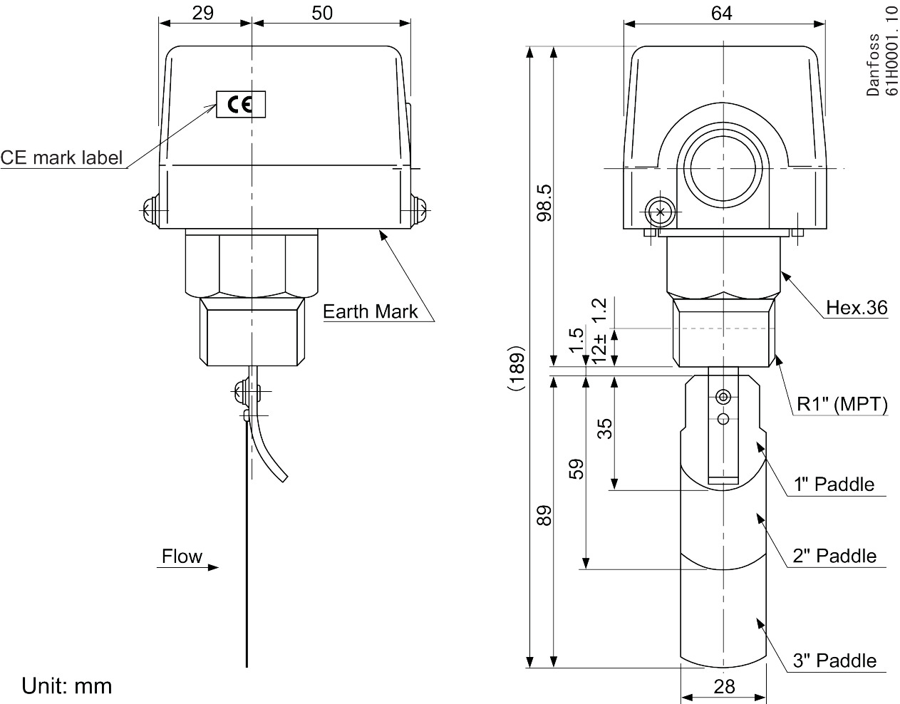 Danfoss Flowkontakt, FQS