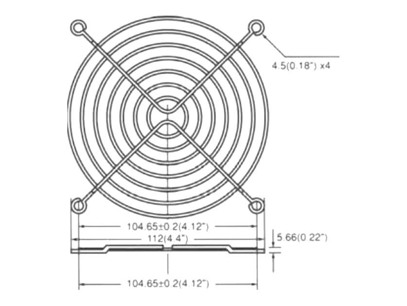 Proex Gitter til ventilator