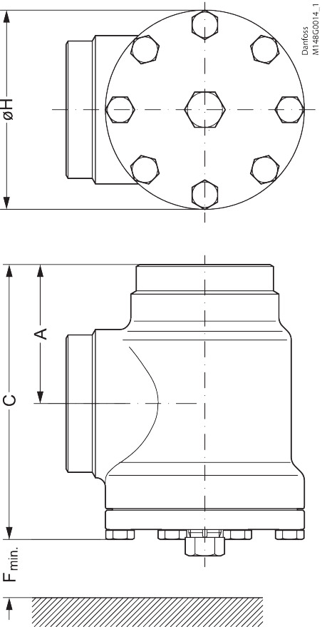 Danfoss Filterhus, FIA 150