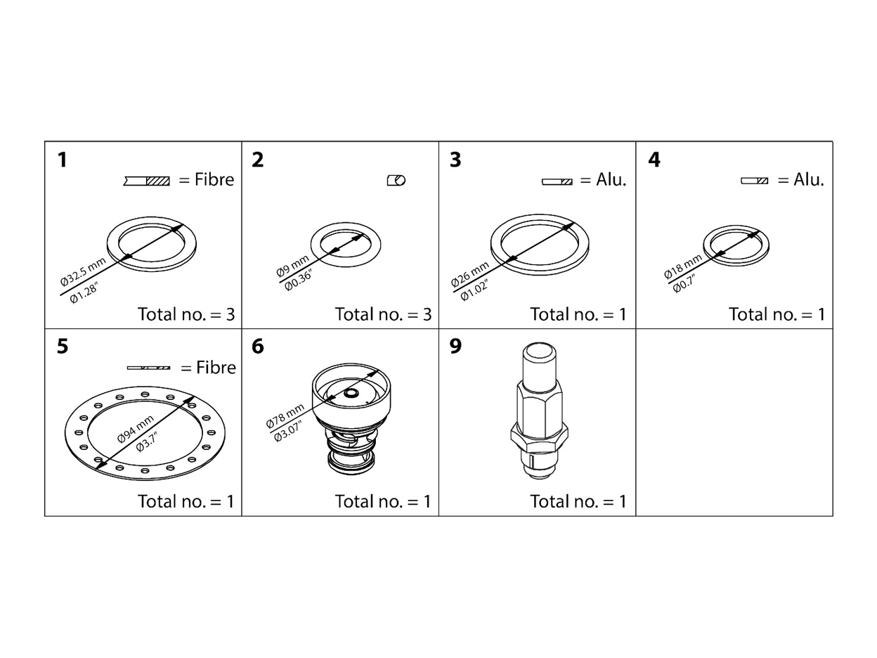 Danfoss Vedligeholdelsessæt, ICS 40