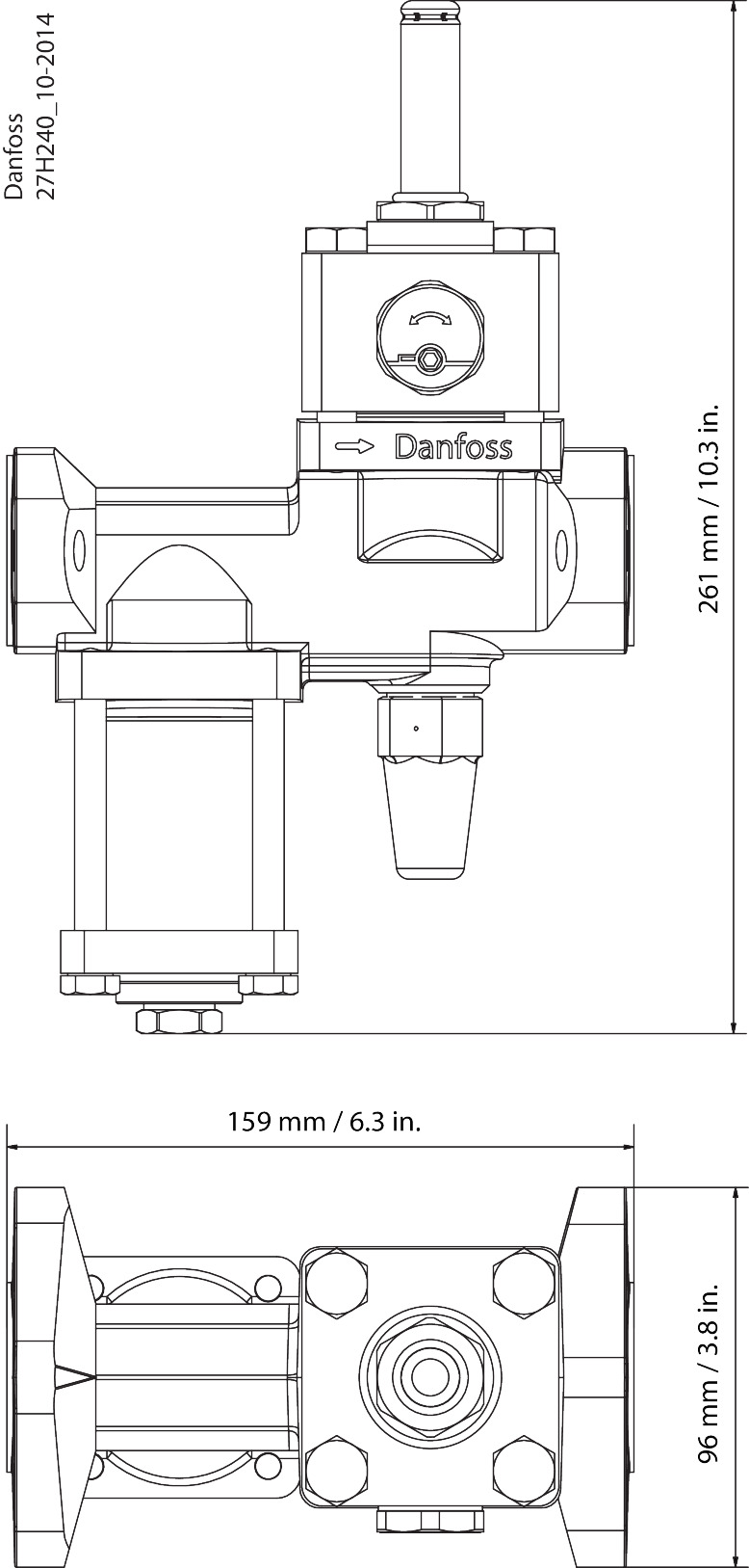 Danfoss Ventilstation, ICF 15 EVRAT