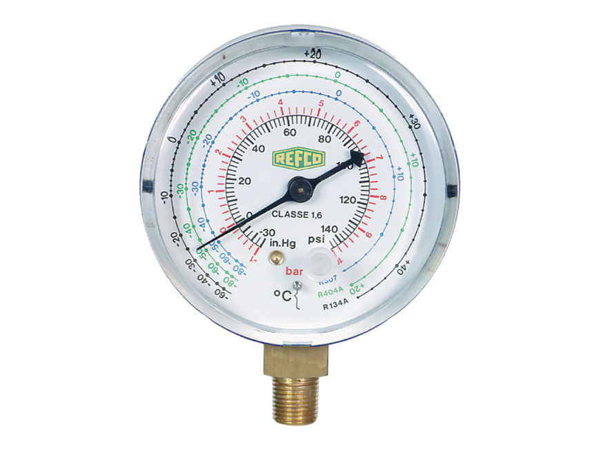 Refco Servcicemanometer M2-555DS, Ø60, tryk, for R410a