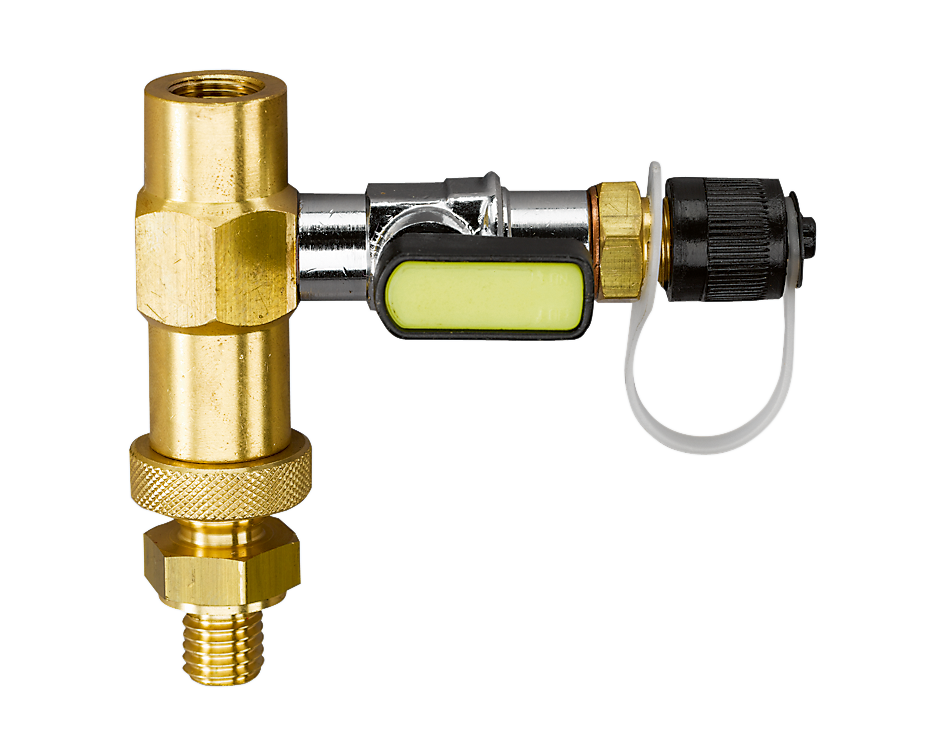 Filling adapter for refrigerant cans on REFCO scales