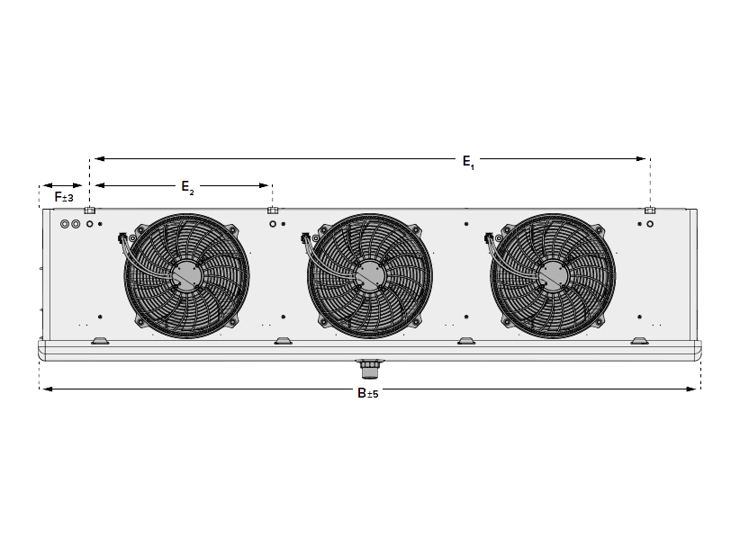 Kelvion KSC-233-3BE-HX32 Fordamper 7mm, HFC, el-afrimning