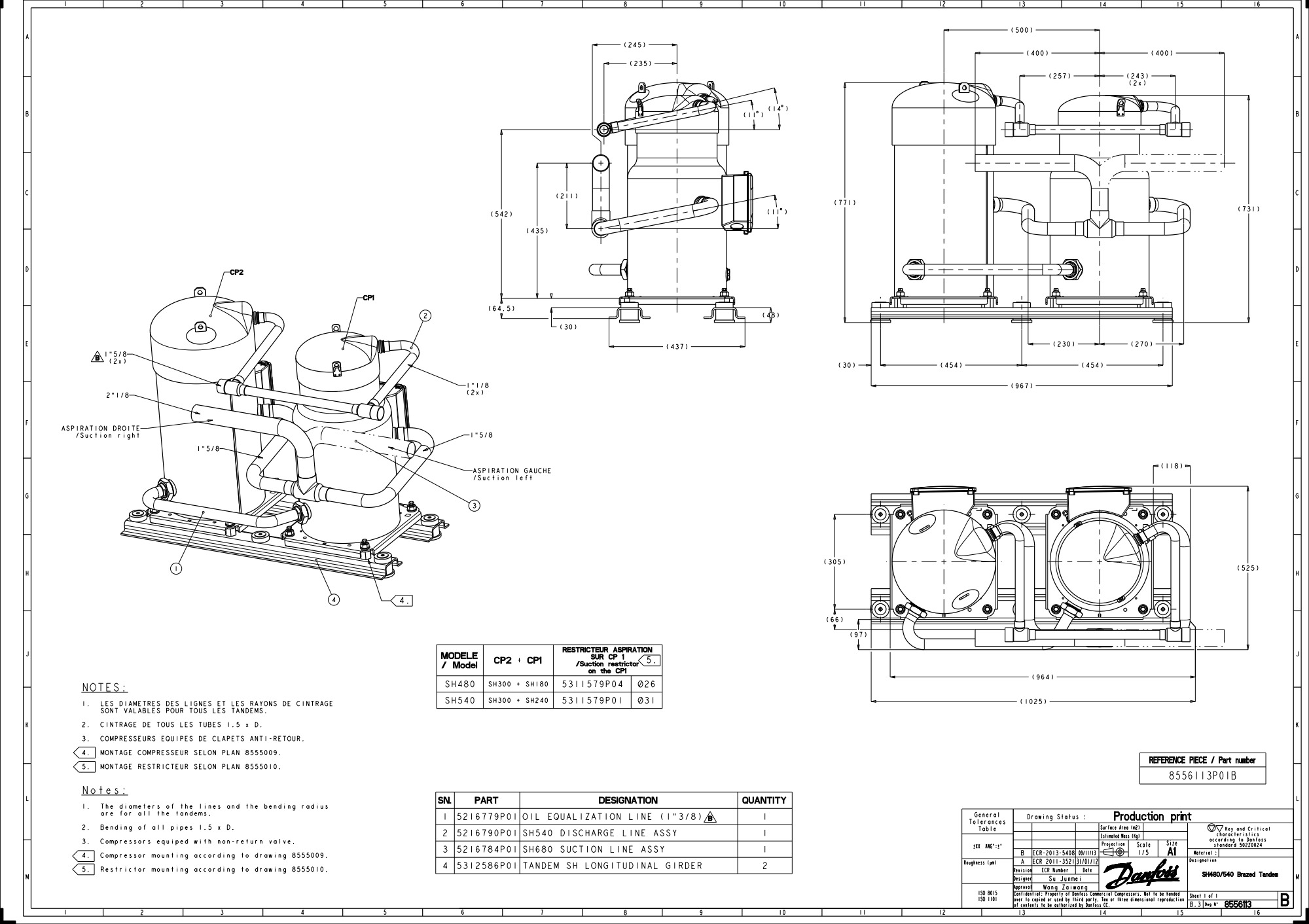 Maneurop Scrollkompressor, SH180B4ABF