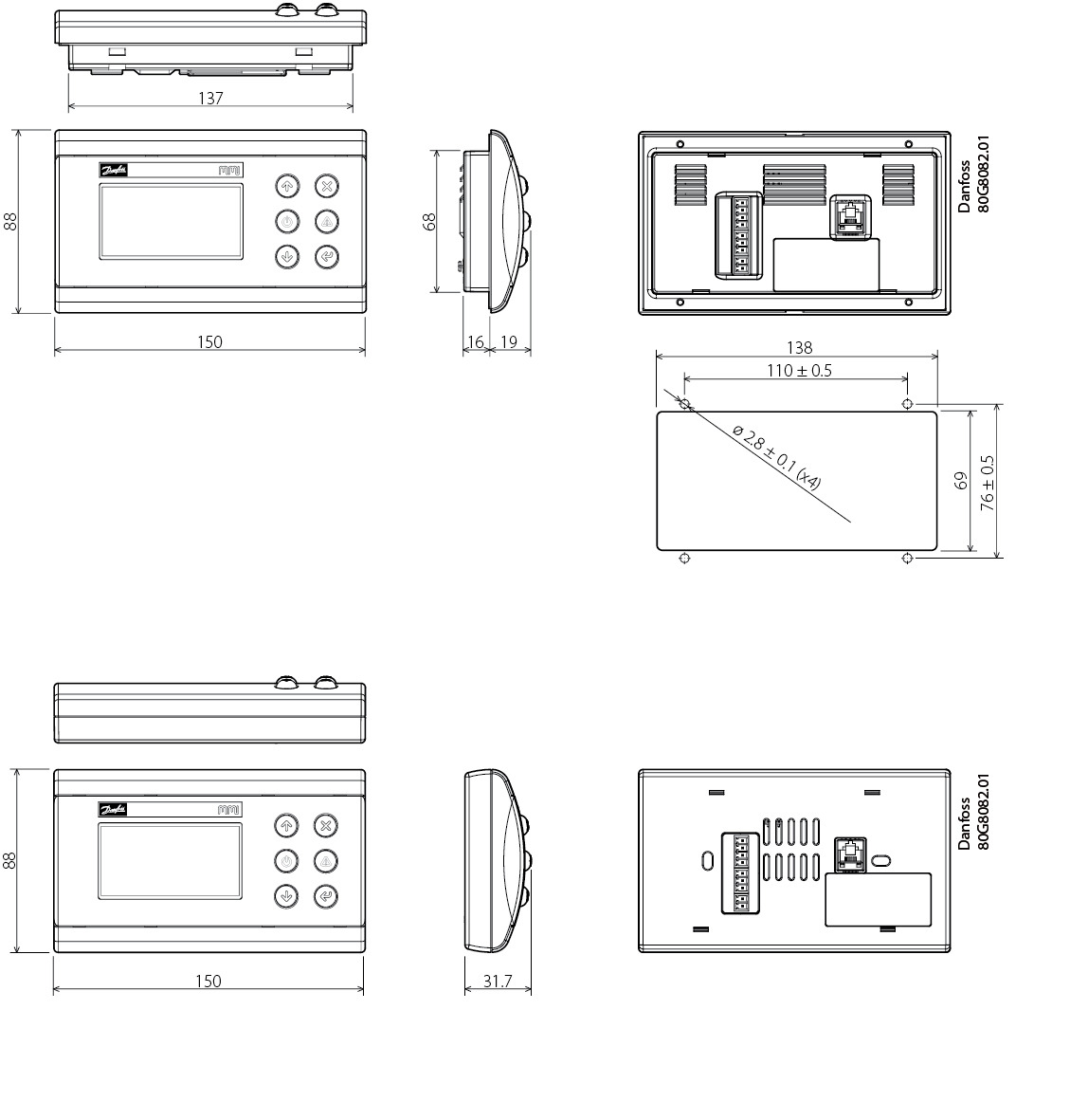 Danfoss Kontrolpanel, MMIGRS2