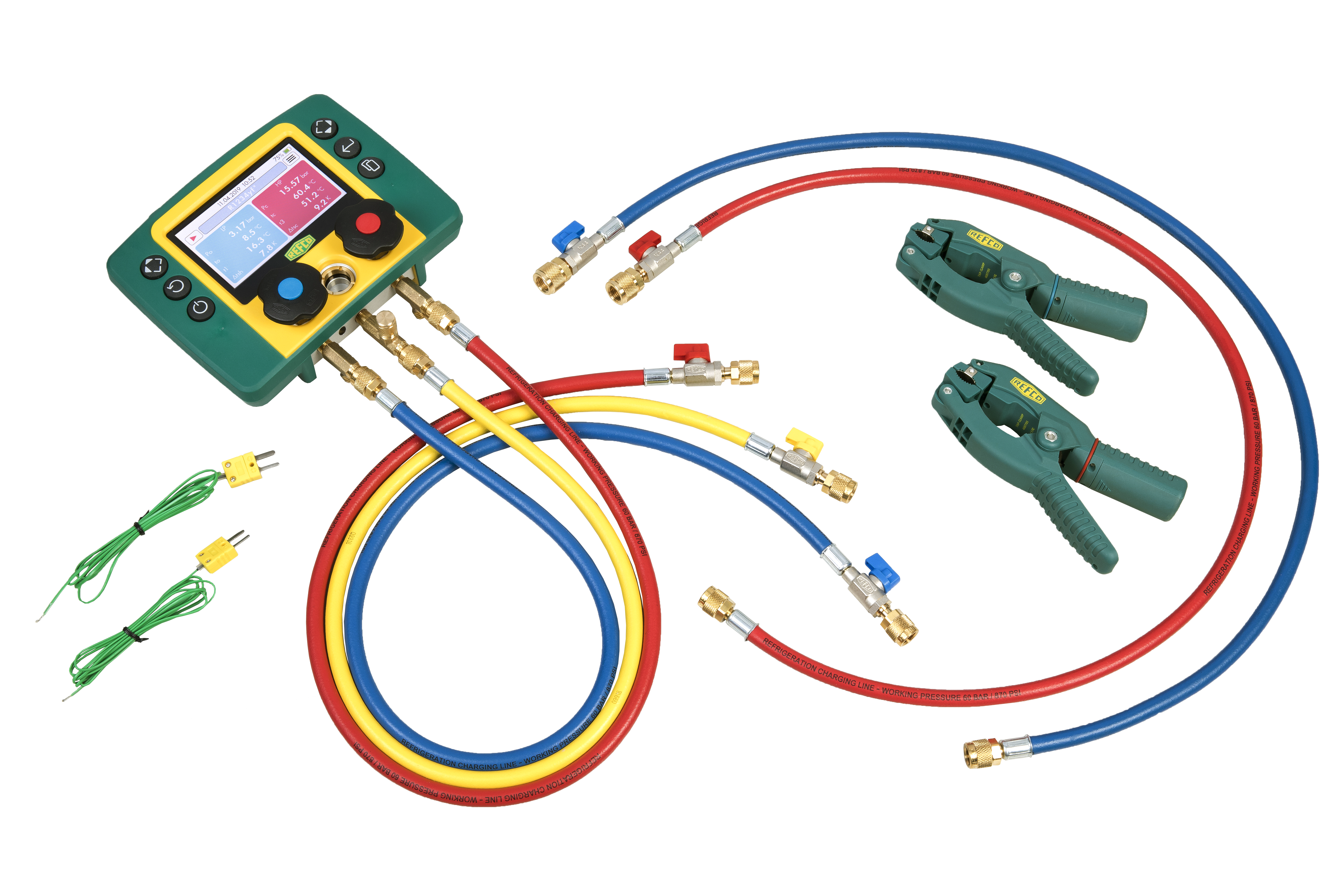 Refco 2-vejs digital manifold REFMATE-2 CA-WTC