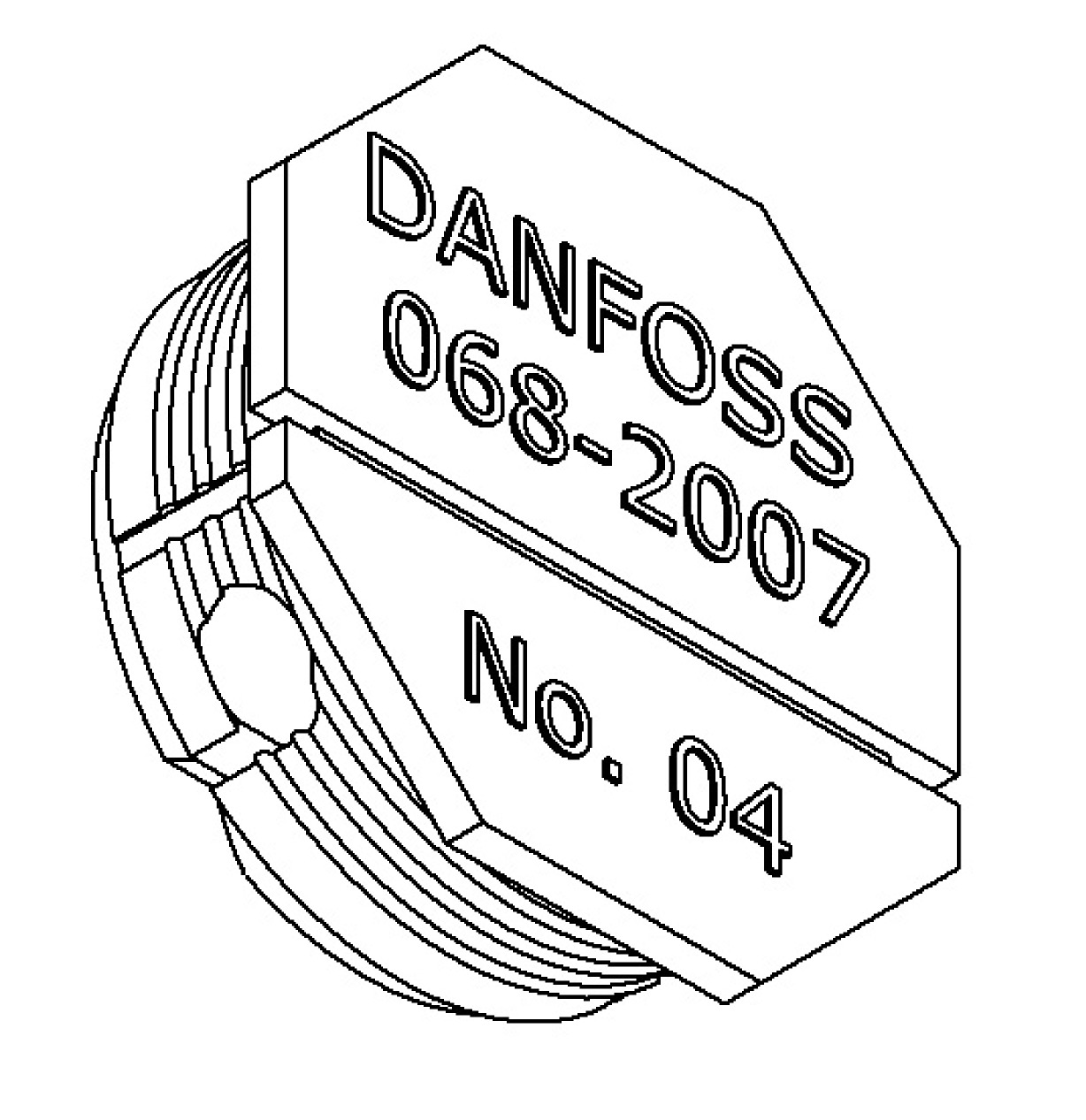 Danfoss Dyse til ekspansionsventil nr. 04, T2, TE2