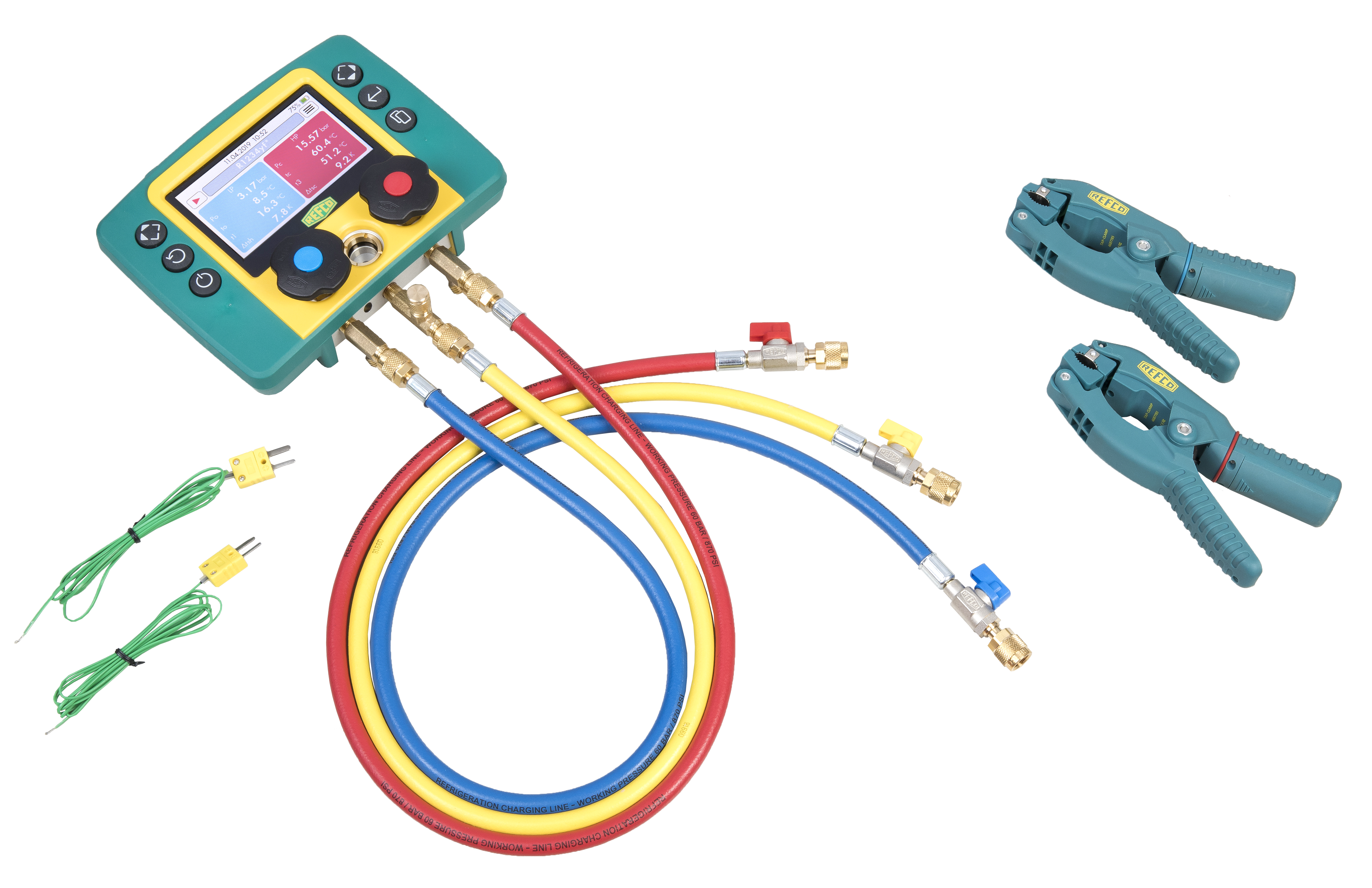 Refco 2-vejs digital manifold REFMATE-2 CA-WTC